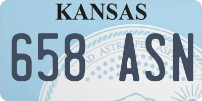 KS license plate 658ASN