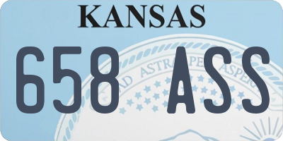 KS license plate 658ASS