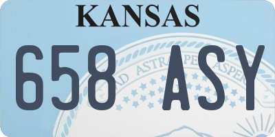 KS license plate 658ASY
