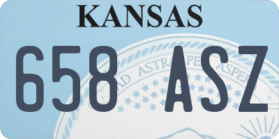 KS license plate 658ASZ