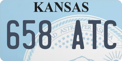 KS license plate 658ATC