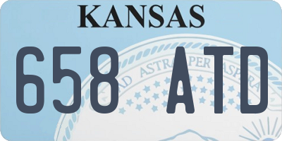 KS license plate 658ATD