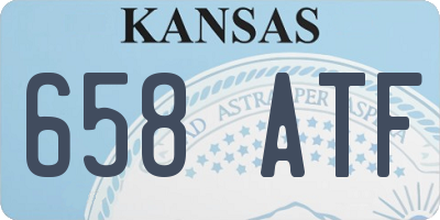 KS license plate 658ATF
