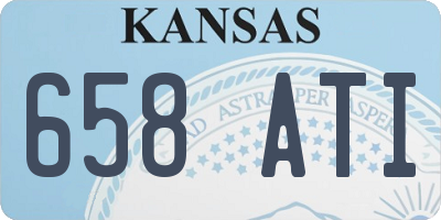 KS license plate 658ATI