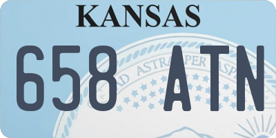 KS license plate 658ATN