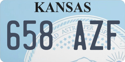 KS license plate 658AZF