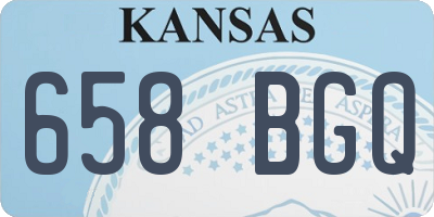 KS license plate 658BGQ