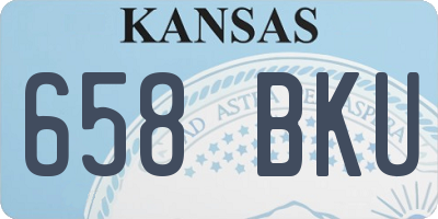 KS license plate 658BKU