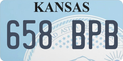 KS license plate 658BPB