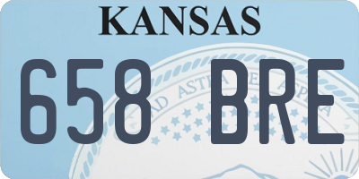 KS license plate 658BRE