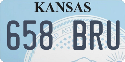 KS license plate 658BRU