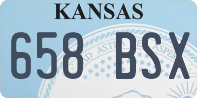 KS license plate 658BSX