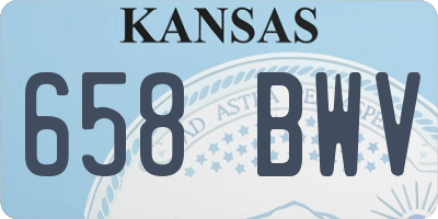 KS license plate 658BWV