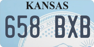 KS license plate 658BXB