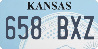 KS license plate 658BXZ