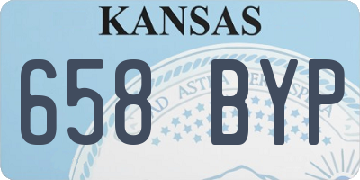 KS license plate 658BYP