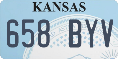 KS license plate 658BYV