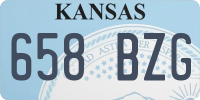 KS license plate 658BZG