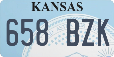 KS license plate 658BZK