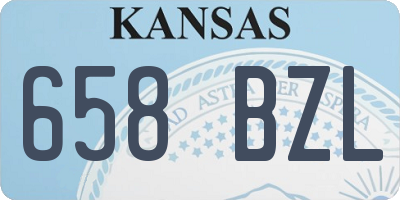 KS license plate 658BZL
