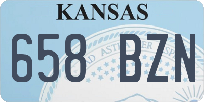 KS license plate 658BZN
