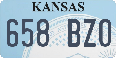 KS license plate 658BZO