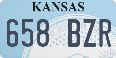 KS license plate 658BZR