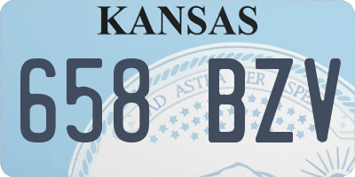 KS license plate 658BZV