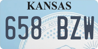KS license plate 658BZW