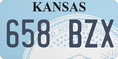 KS license plate 658BZX