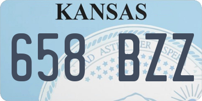 KS license plate 658BZZ