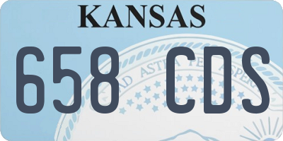KS license plate 658CDS