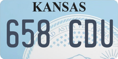 KS license plate 658CDU