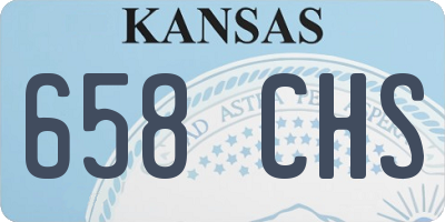 KS license plate 658CHS