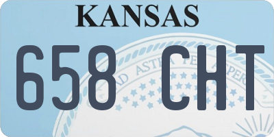KS license plate 658CHT