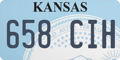 KS license plate 658CIH