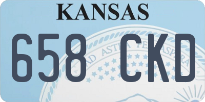 KS license plate 658CKD