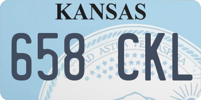 KS license plate 658CKL