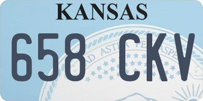 KS license plate 658CKV