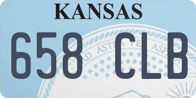 KS license plate 658CLB