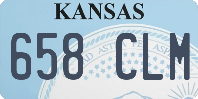 KS license plate 658CLM
