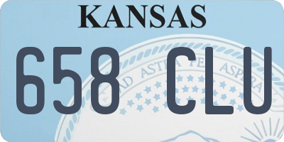 KS license plate 658CLU