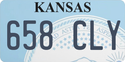 KS license plate 658CLY
