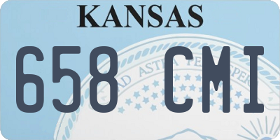 KS license plate 658CMI