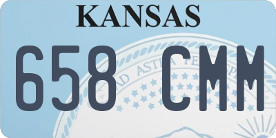 KS license plate 658CMM