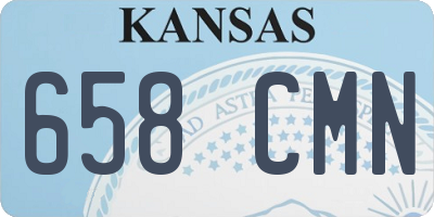 KS license plate 658CMN