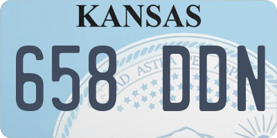 KS license plate 658DDN