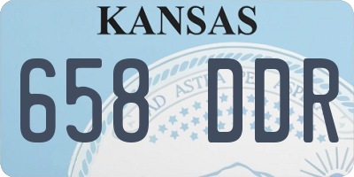 KS license plate 658DDR
