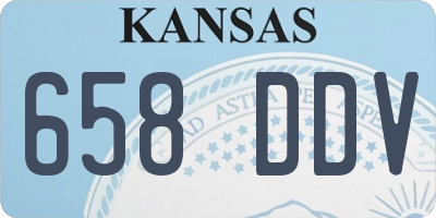 KS license plate 658DDV