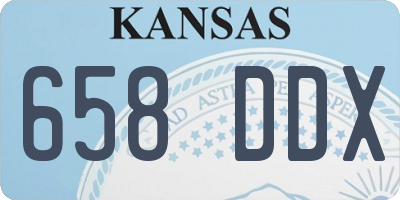 KS license plate 658DDX